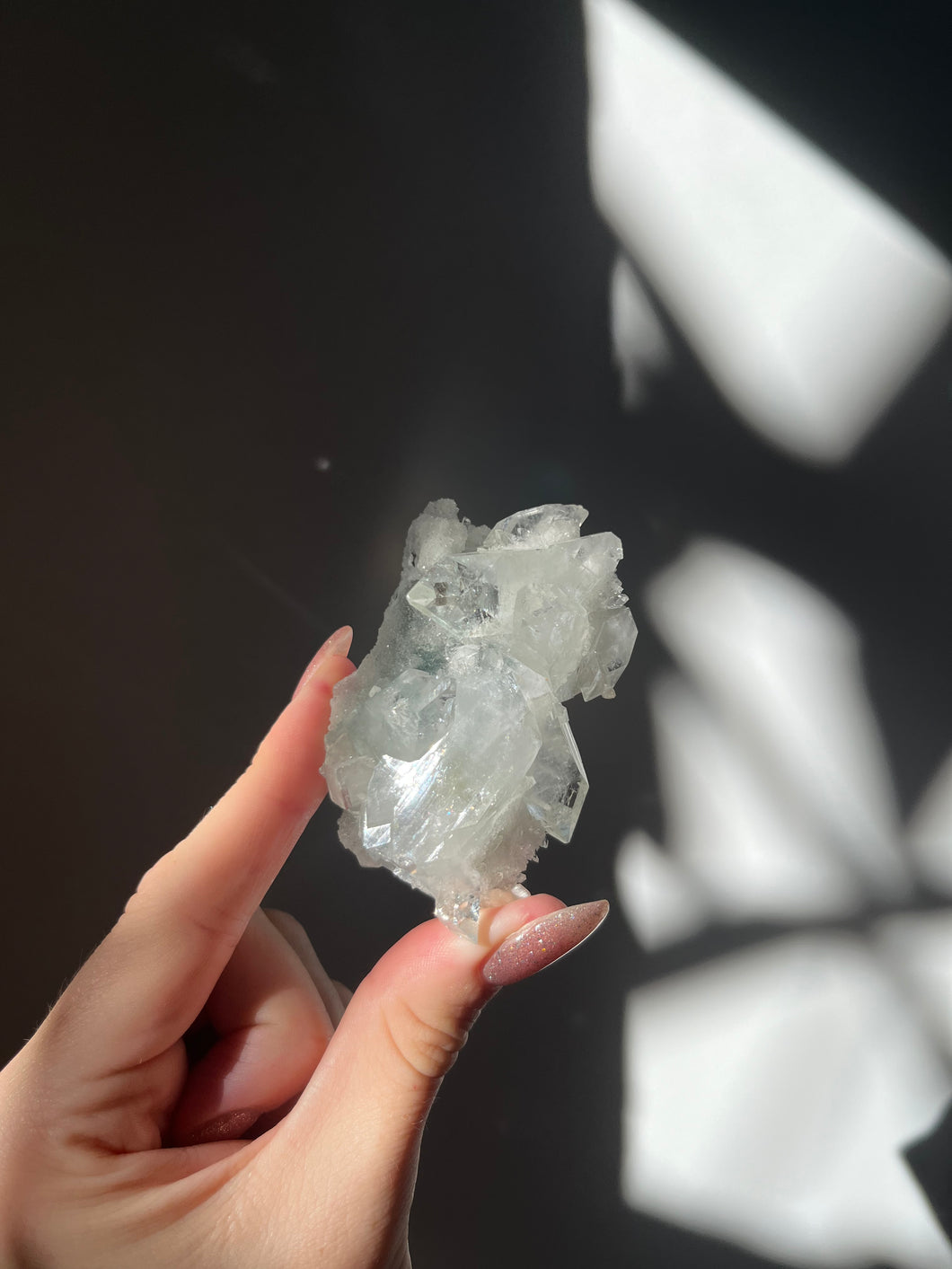 Apophyllite with Chalcedony & Stilbite