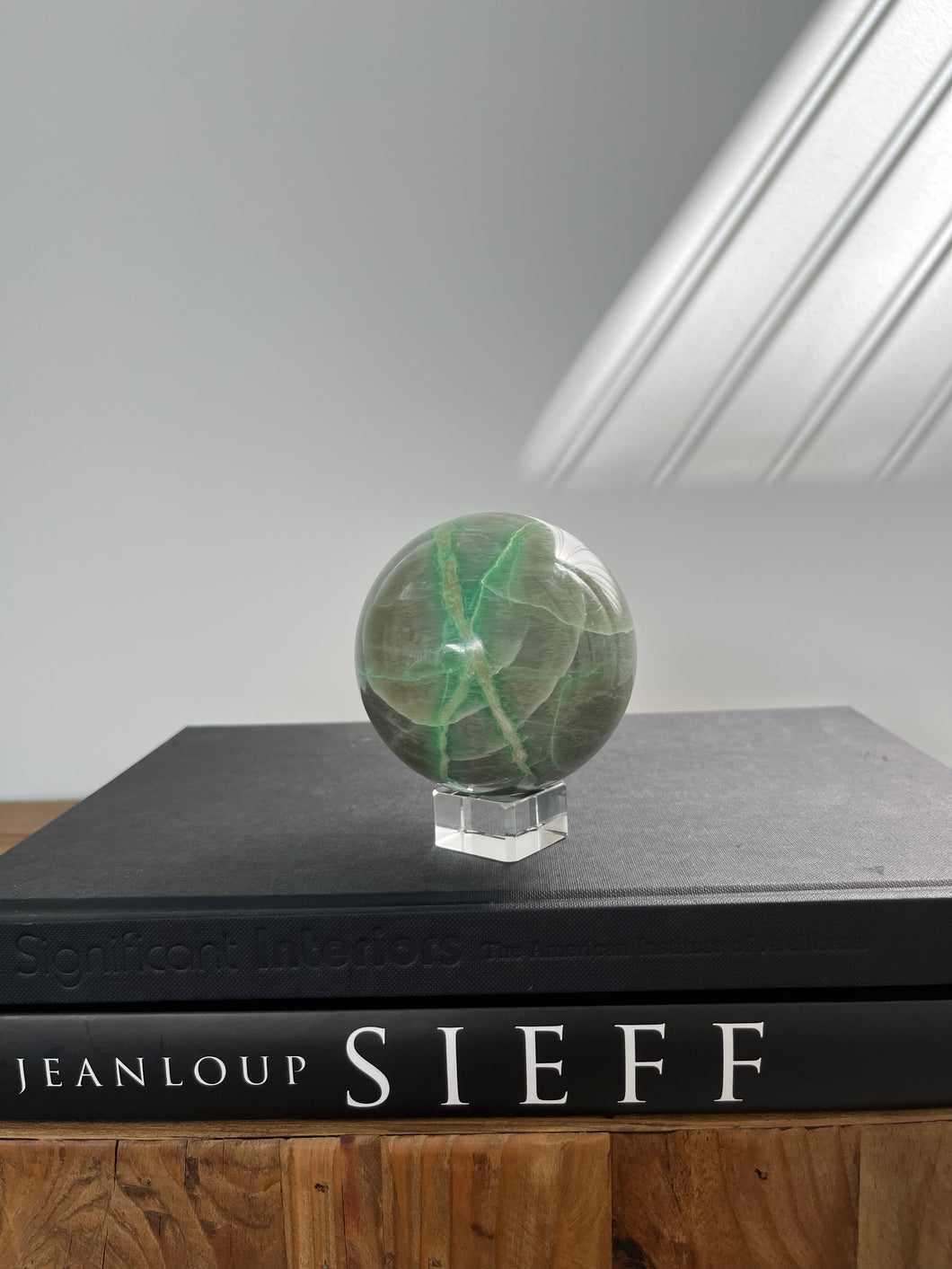 Green Moonstone Sphere 007