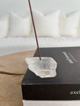 Load image into Gallery viewer, Clear Quartz Incense Holder 001
