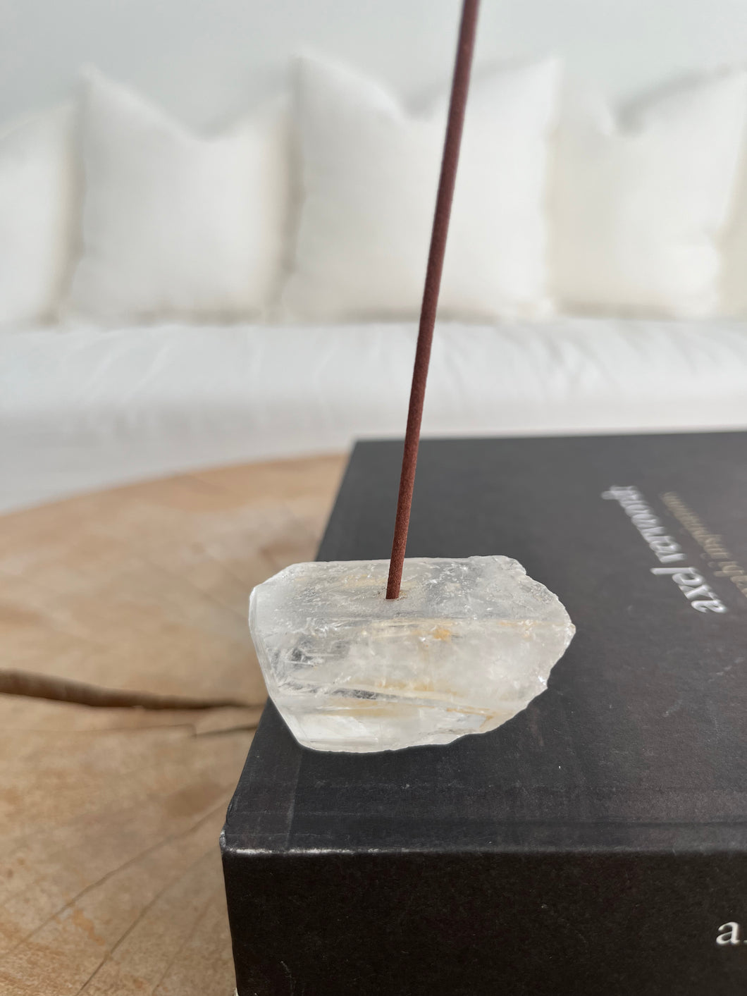 Clear Quartz Incense Holder 001