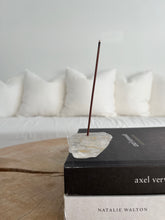 Load image into Gallery viewer, Clear Quartz Incense Holder 001
