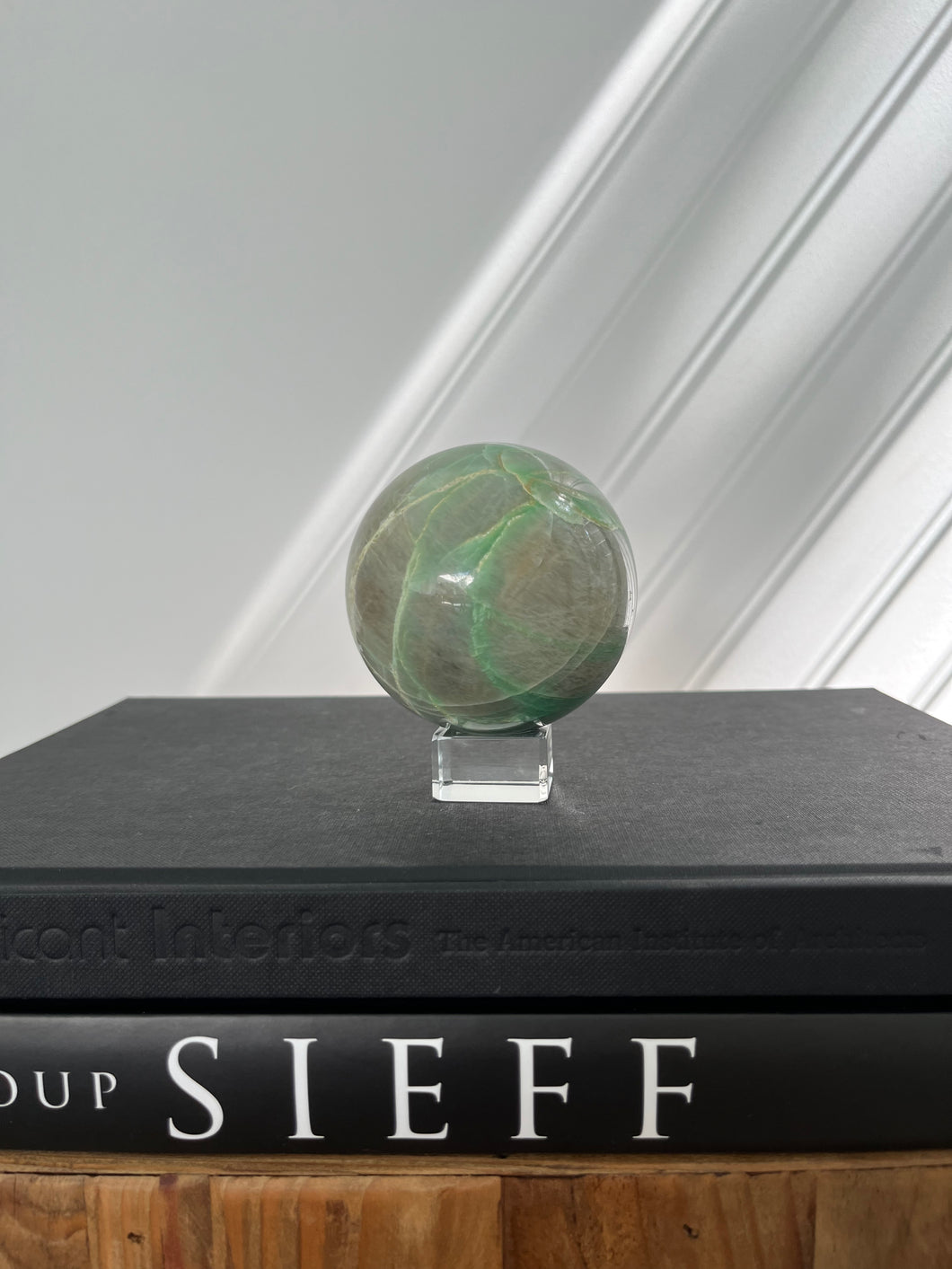 Green Moonstone Sphere 006