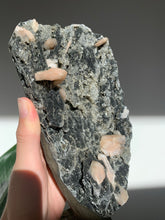 Load image into Gallery viewer, Black Chalcedony with Stilbite Statement Piece
