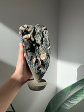 Load image into Gallery viewer, Black Chalcedony with Stilbite Statement Piece
