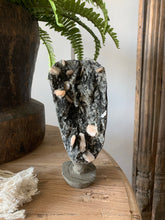 Load image into Gallery viewer, Black Chalcedony with Stilbite Statement Piece
